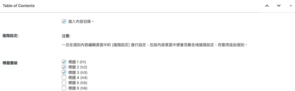 文章目錄(table of content)4